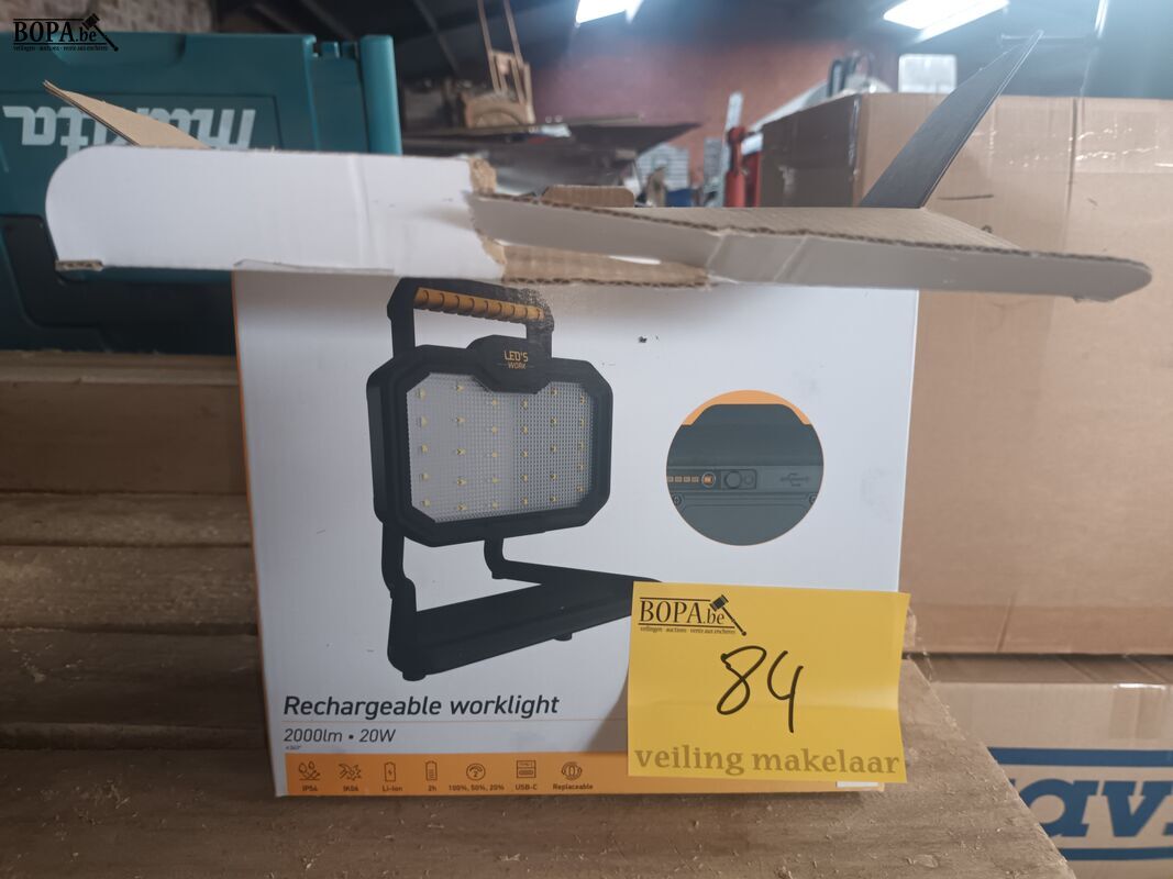 Oplaadbaar werflicht – foto 2 – kavel bij BOPA Auctions, Houthulst