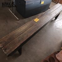Houten zitbank – kavel bij BOPA Auctions, Hooglede