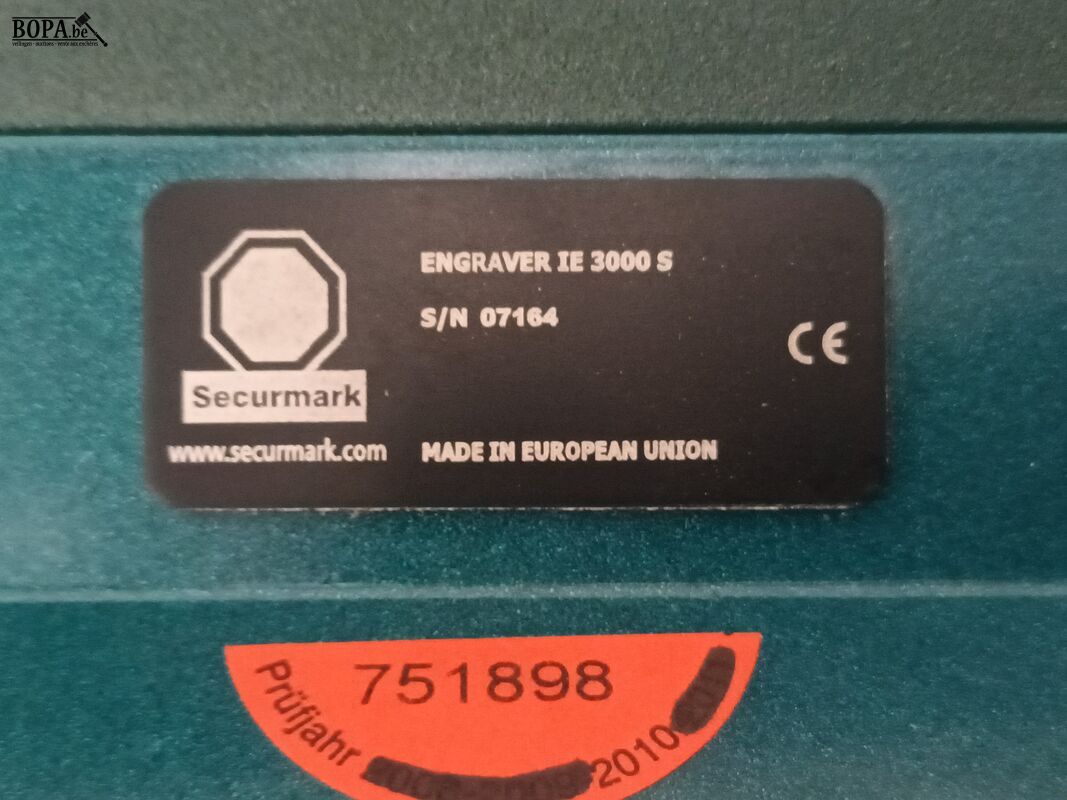 Securmark graveermachine – foto 8 – kavel bij BOPA Auctions, Ieper