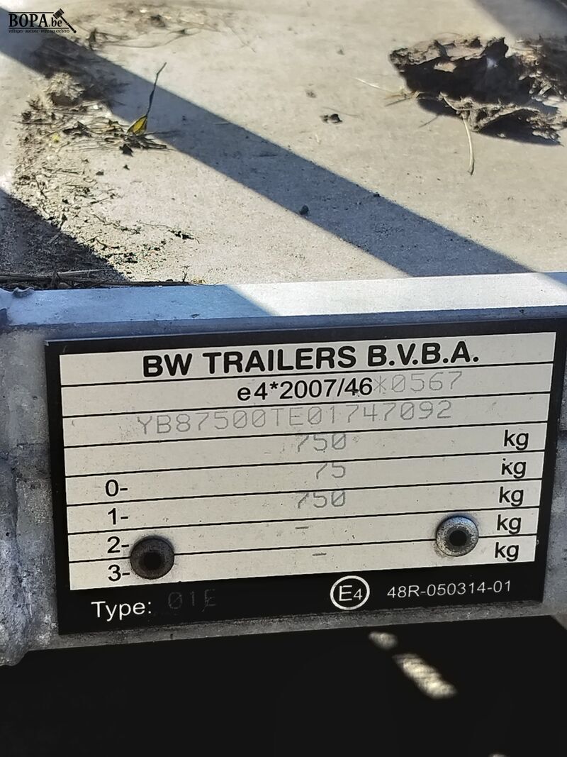 BM signalisatie aanhanger (2007-chass.YB87500TE01747092) – foto 8 – kavel bij BOPA Auctions, Ieper