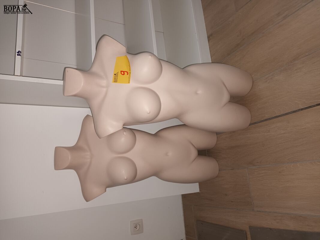 Paspop torso vrouw. 2 stuks – foto 2 – kavel bij BOPA Auctions, Wervik