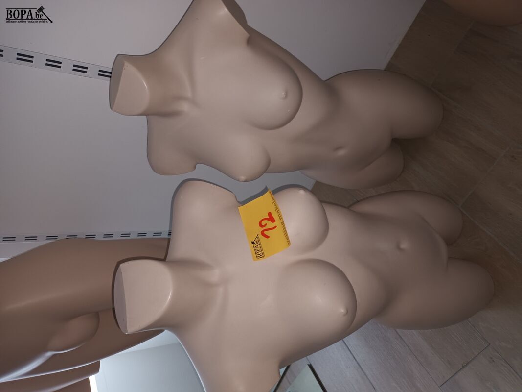 Paspop torso vrouw. 2 stuks – foto 2 – kavel bij BOPA Auctions, Wervik
