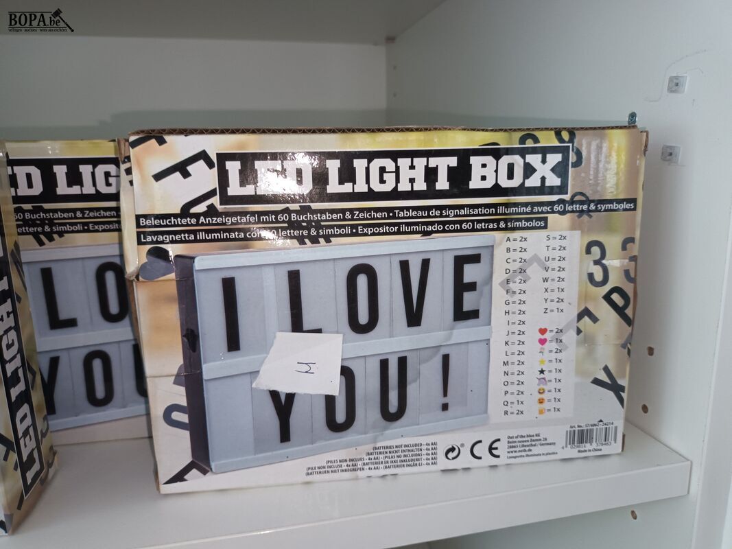 Led light box. 4 stuks – foto 3 – kavel bij BOPA Auctions, Wervik