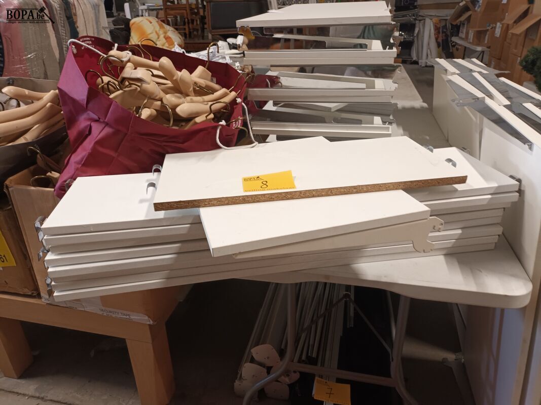 Legplanken voor winkelrek. 10 stuks – foto 2 – kavel bij BOPA Auctions, Ieper