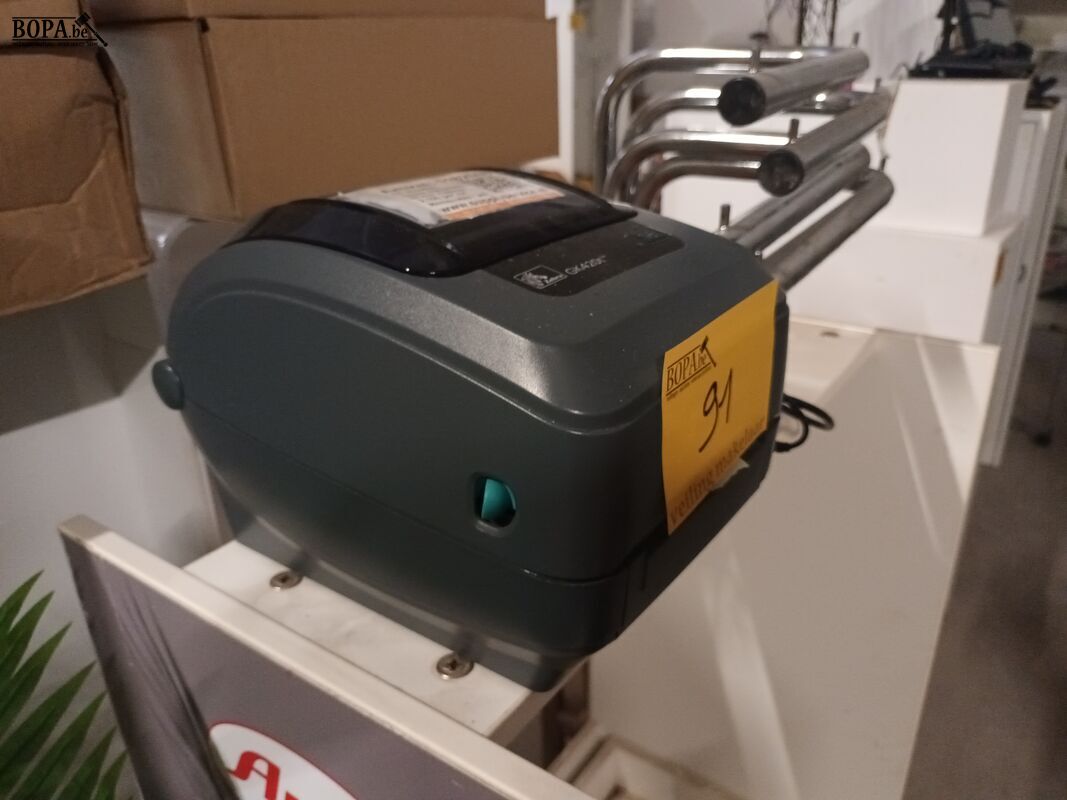 Zebra etikettenprinter – foto 2 – kavel bij BOPA Auctions, Ieper