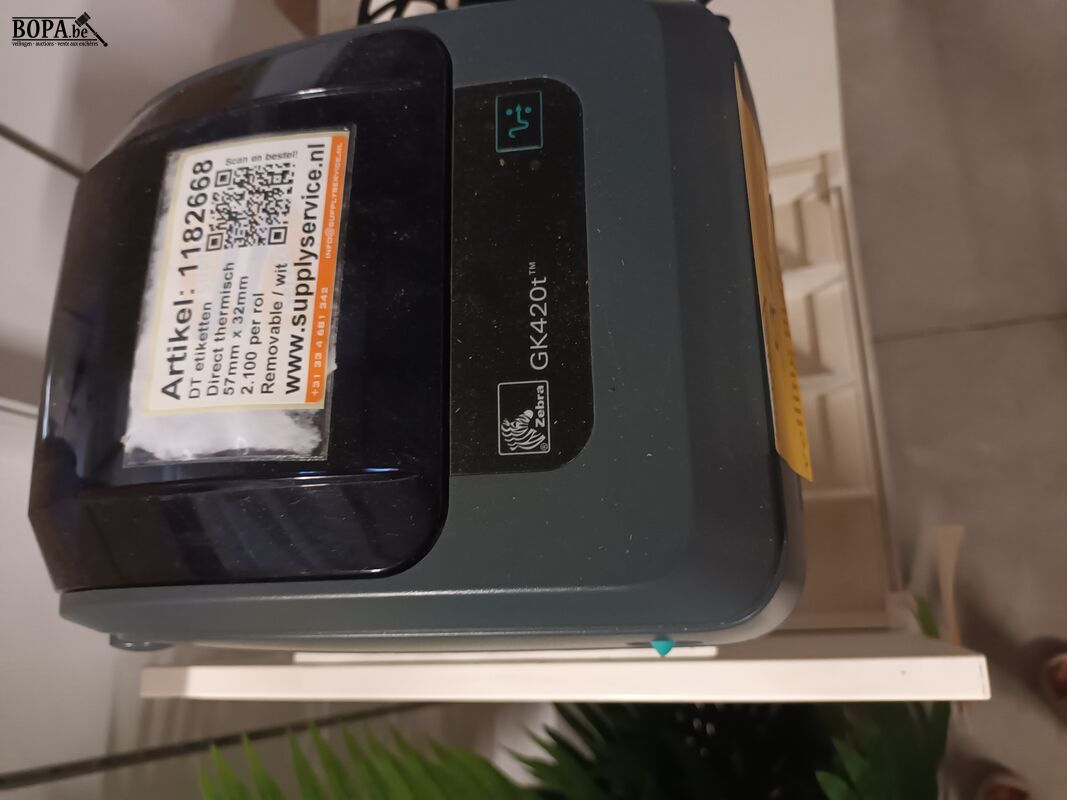 Zebra etikettenprinter – foto 3 – kavel bij BOPA Auctions, Ieper