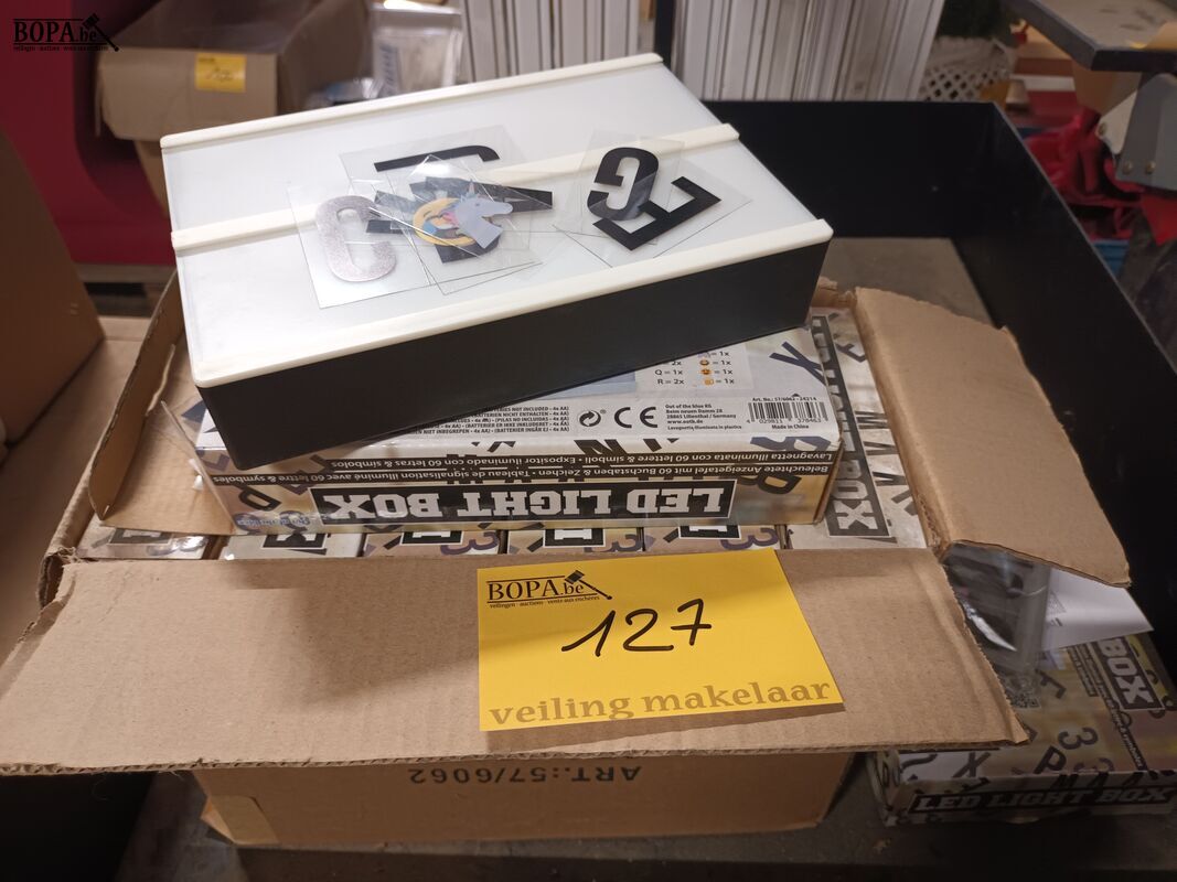 Led light box. 6 stuks – foto 2 – kavel bij BOPA Auctions, Ieper