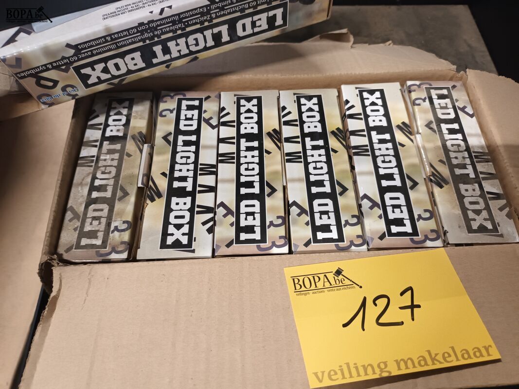 Led light box. 6 stuks – foto 5 – kavel bij BOPA Auctions, Ieper