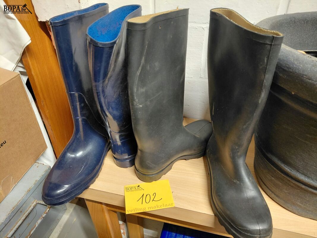 Plastiek bloempot, laarzen maat 39 en 40, divers handgereeds – foto 3 – kavel bij BOPA Auctions, Aarsele