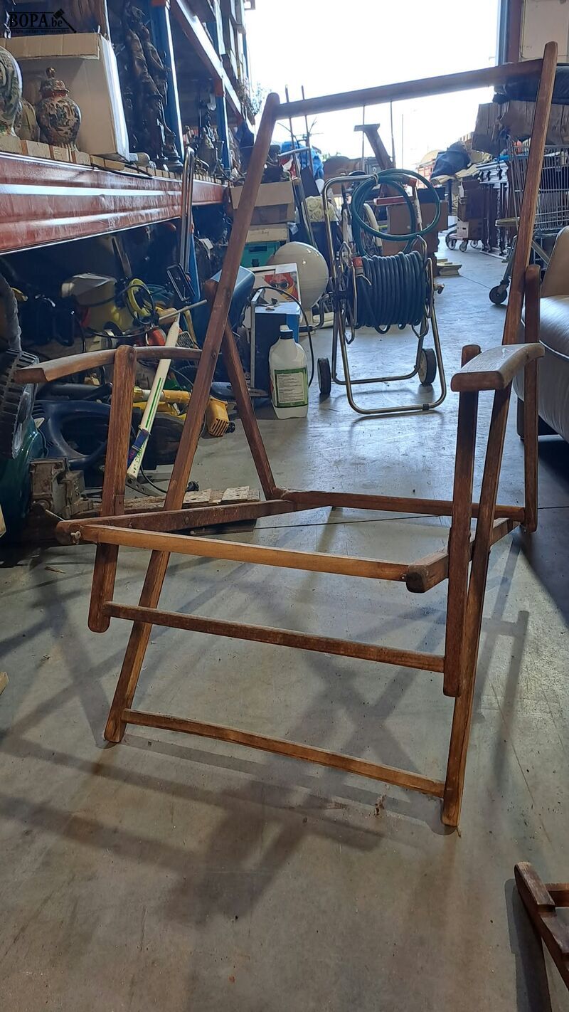 Vintage strandstoelen - 2 stuks + 1 voetensteun – foto 3 – kavel bij BOPA Auctions, Aarsele