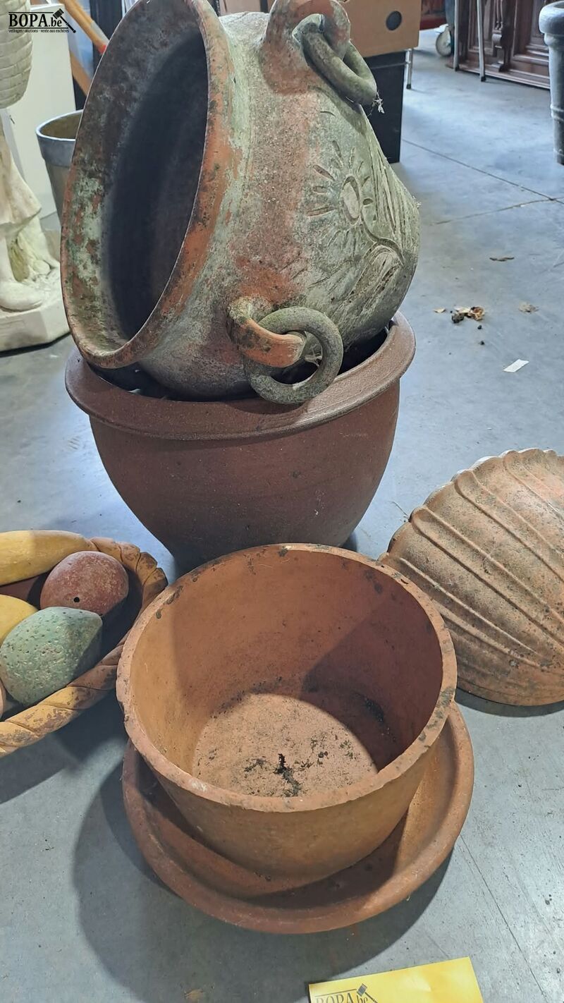 Bloempotten voor buiten 4 stuks en decoratieve fruitschaal i – foto 4 – kavel bij BOPA Auctions, Aarsele