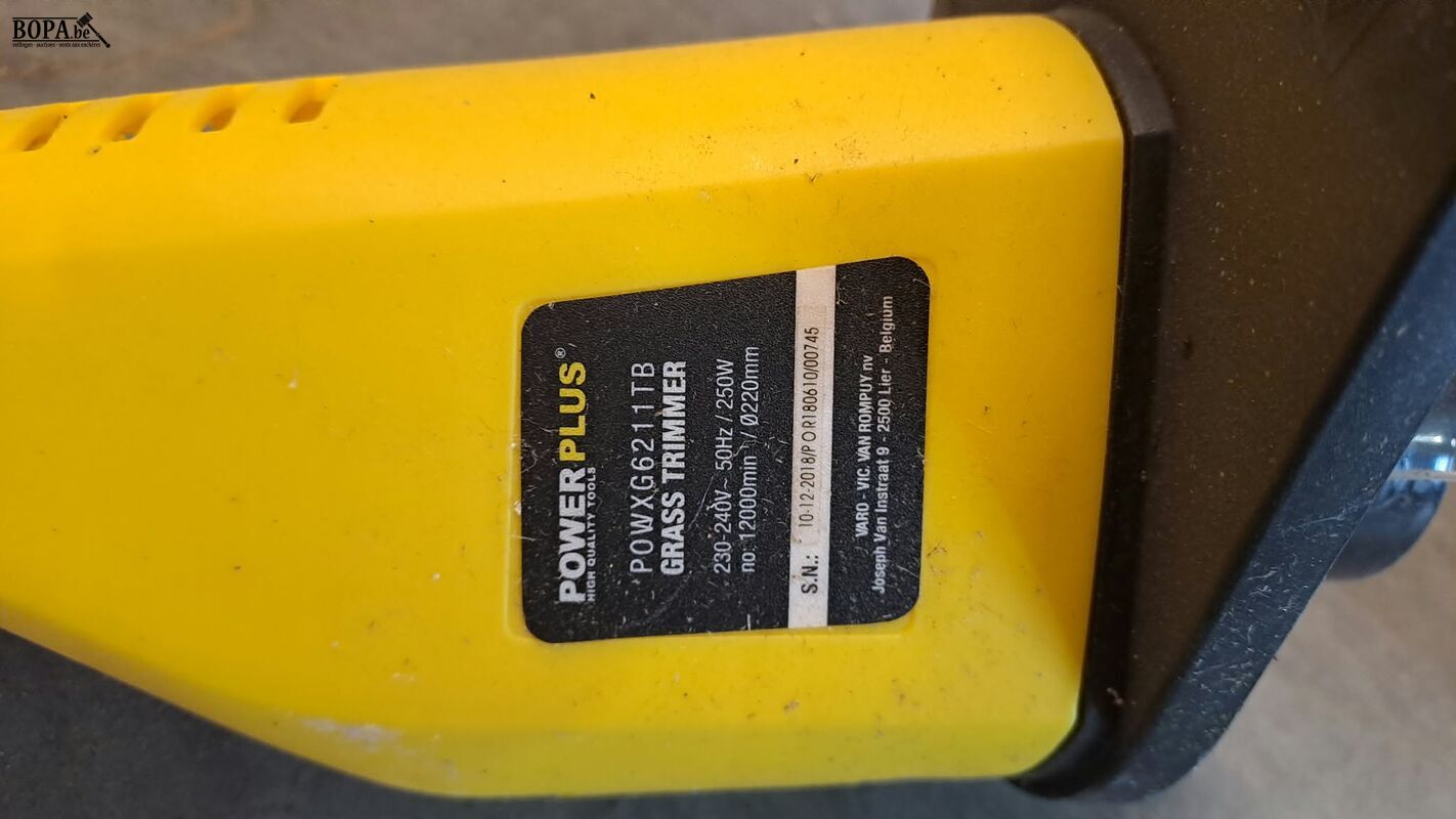 Electrische grastrimmer Powerplus 2 stuks - geel – foto 4 – kavel bij BOPA Auctions, Aarsele