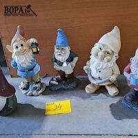 Tuinkabouters - 5 stuks – kavel bij BOPA Auctions, Aarsele