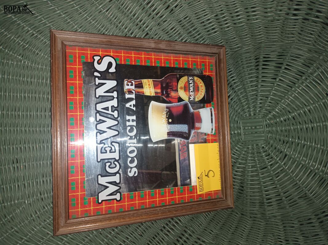 Reclame spiegel McEwan’s – foto 2 – kavel bij BOPA Auctions, Ieper
