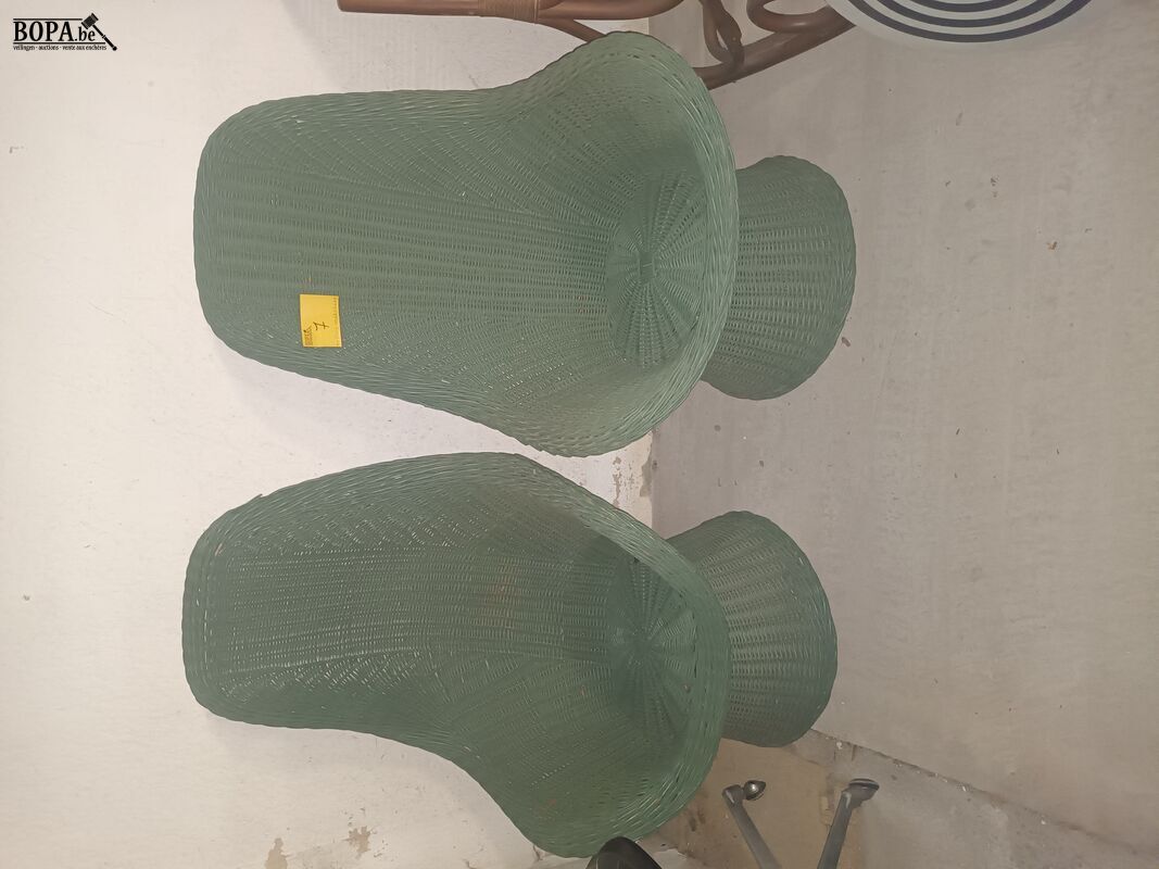 Rieten kuipzetels. 2 stuks – foto 2 – kavel bij BOPA Auctions, Ieper