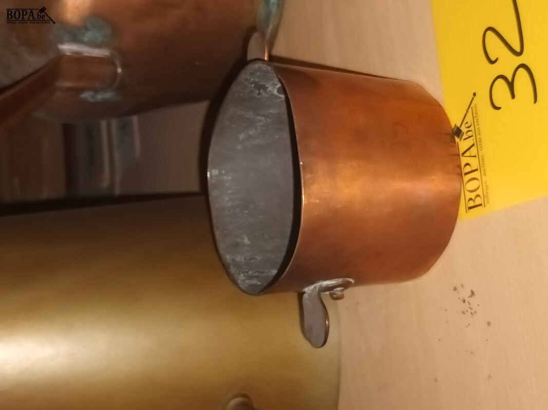 Koperen kannen en potje. 4 stuks – foto 5 – kavel bij BOPA Auctions, Ieper