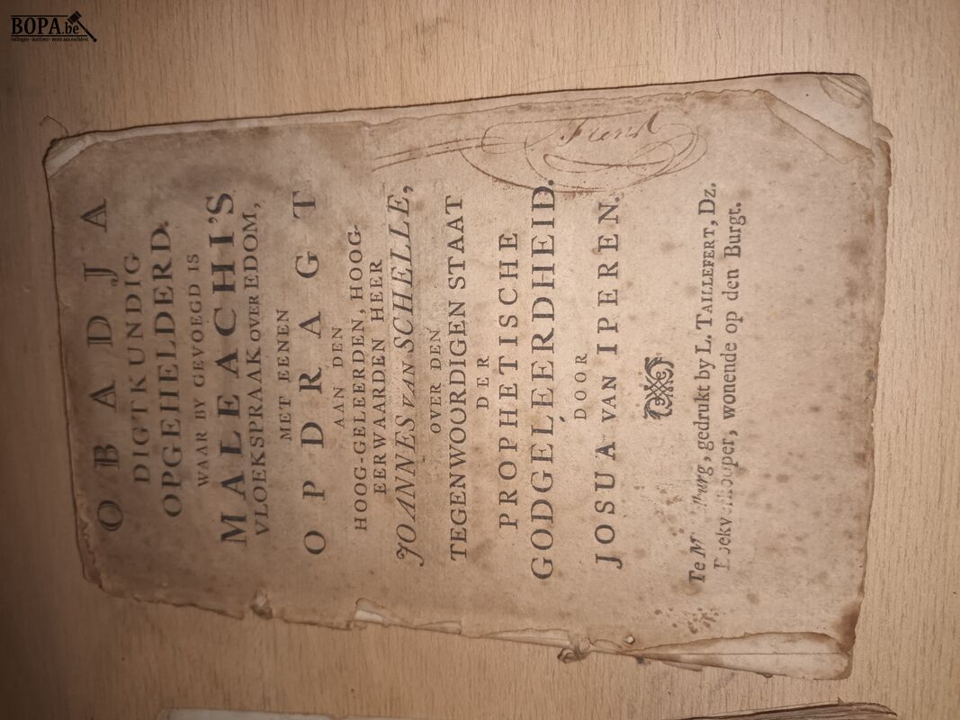 Antieke boeken. 3 stuks – foto 3 – kavel bij BOPA Auctions, Ieper