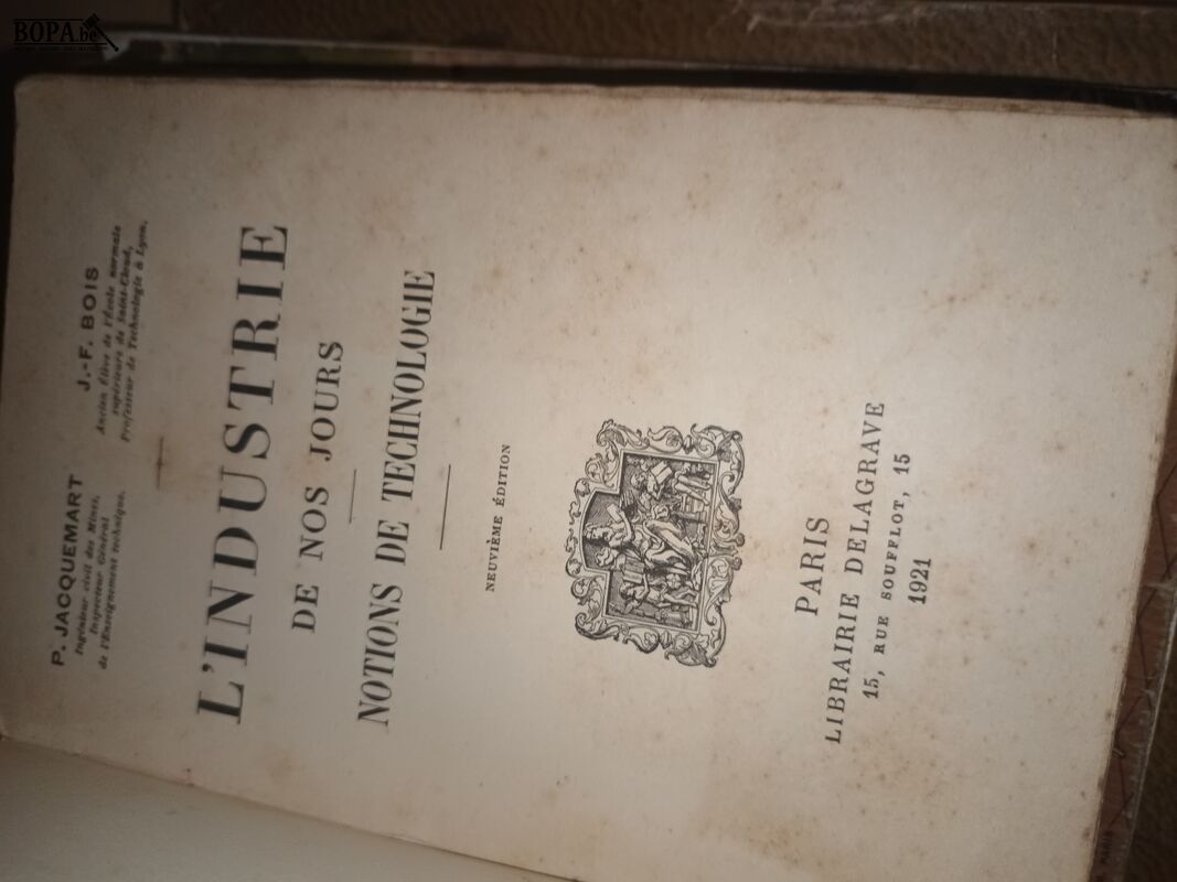 Antieke boeken over industrie. 5 stuks – foto 4 – kavel bij BOPA Auctions, Ieper