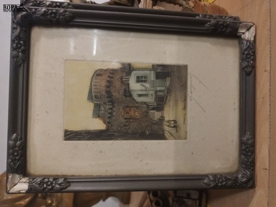 Etsen in kader. 2 stuks – foto 5 – kavel bij BOPA Auctions, Ieper
