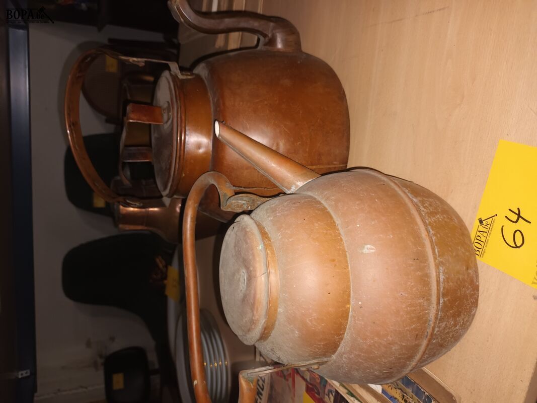 Koperen ketel. 2 stuks – foto 2 – kavel bij BOPA Auctions, Ieper