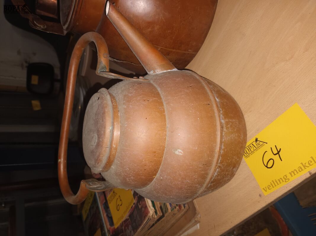 Koperen ketel. 2 stuks – foto 3 – kavel bij BOPA Auctions, Ieper