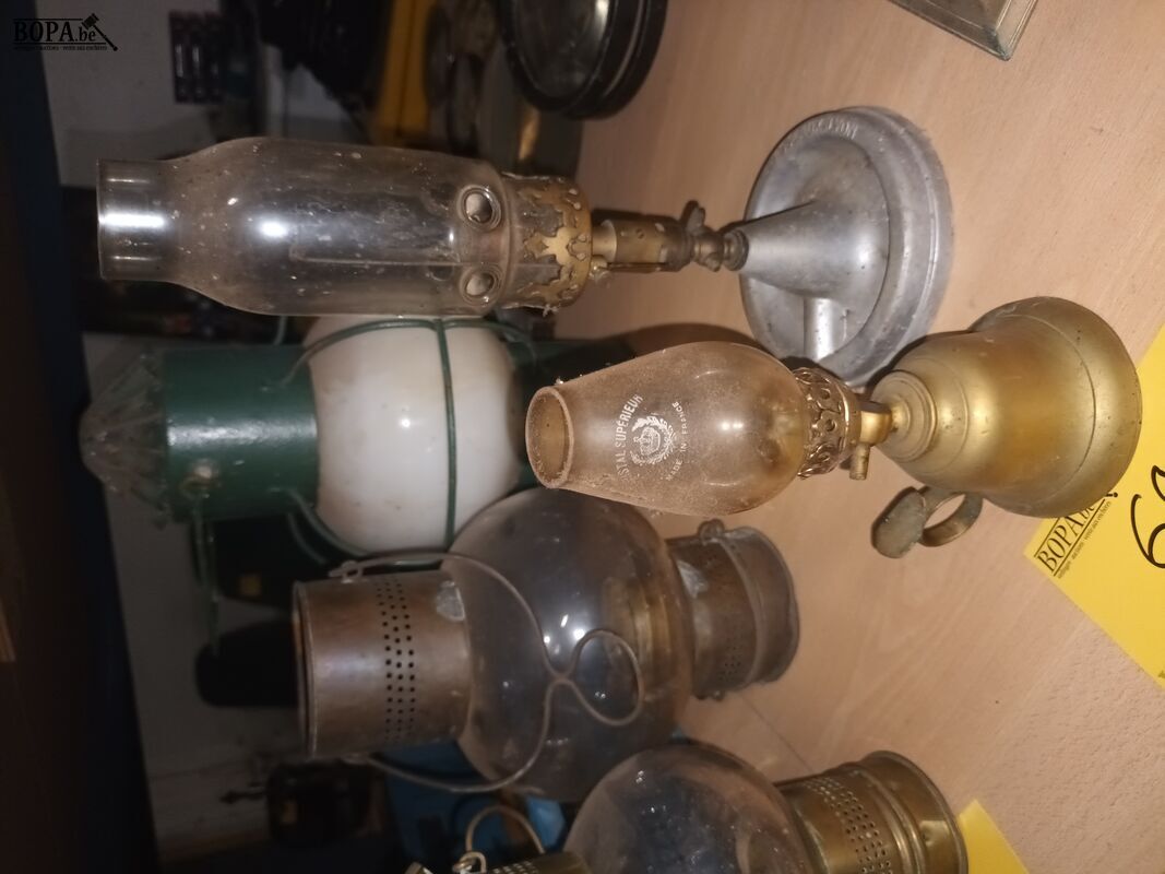 Olielamp en gaslamp – foto 3 – kavel bij BOPA Auctions, Ieper