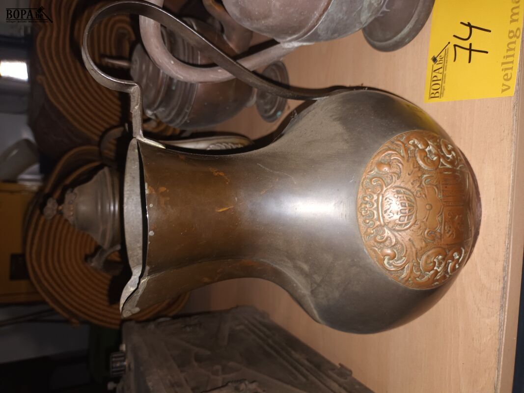 Koperen kannen. 4 stuks – foto 3 – kavel bij BOPA Auctions, Ieper