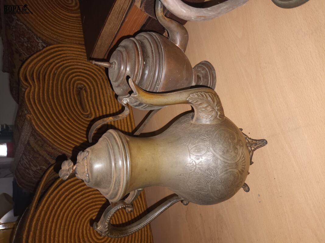 Koperen kannen. 4 stuks – foto 4 – kavel bij BOPA Auctions, Ieper