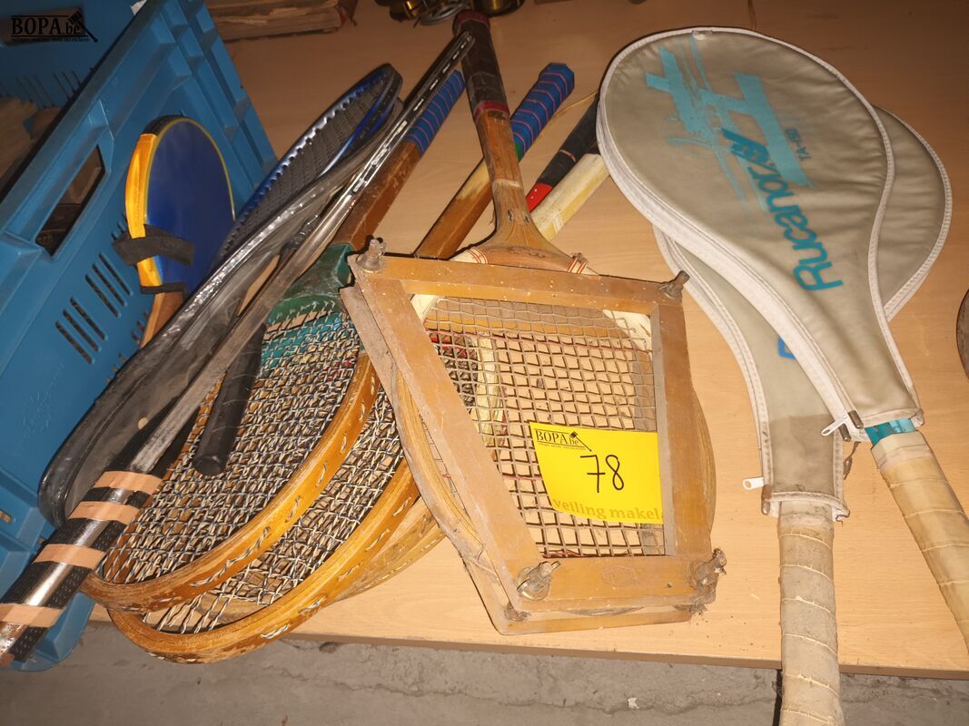Lot tennisrackets. 12 stuks – foto 2 – kavel bij BOPA Auctions, Ieper