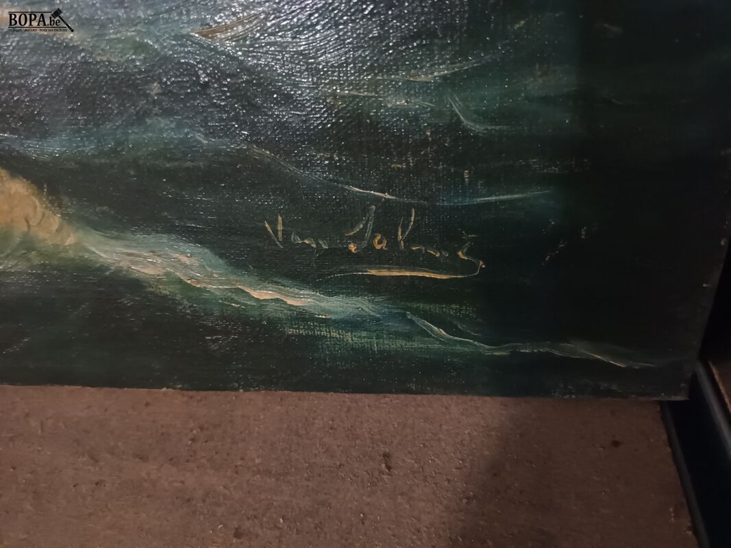 Schilderij van zeilschip – foto 3 – kavel bij BOPA Auctions, Ieper