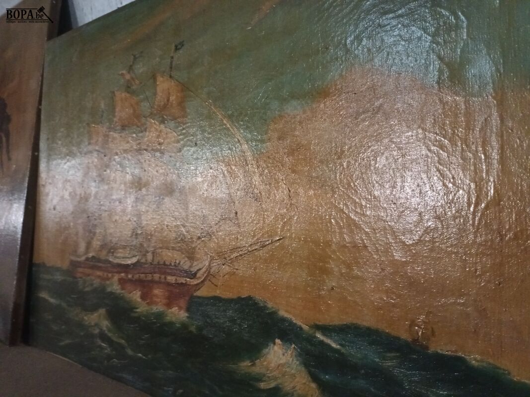 Schilderij van zeilschip – foto 4 – kavel bij BOPA Auctions, Ieper