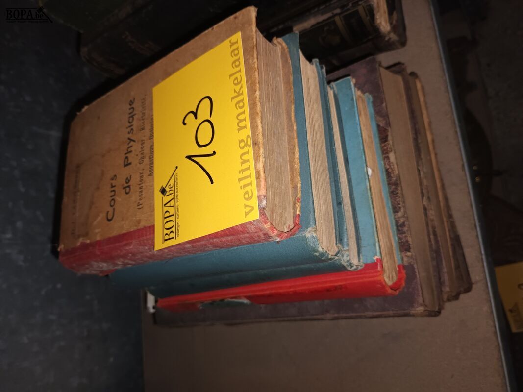 Oude boeken over fysica. 7 stuks – foto 2 – kavel bij BOPA Auctions, Ieper