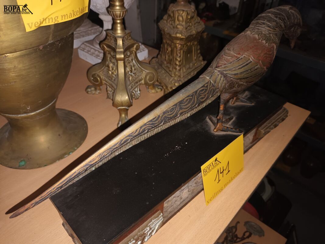 Art deco mantelstuk met fazant – foto 4 – kavel bij BOPA Auctions, Ieper