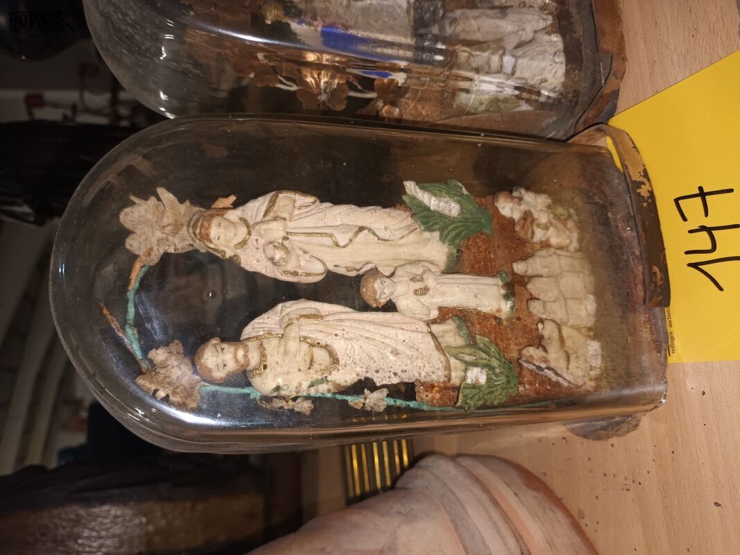 Religieuze stolpen. 2 stuks – foto 4 – kavel bij BOPA Auctions, Ieper