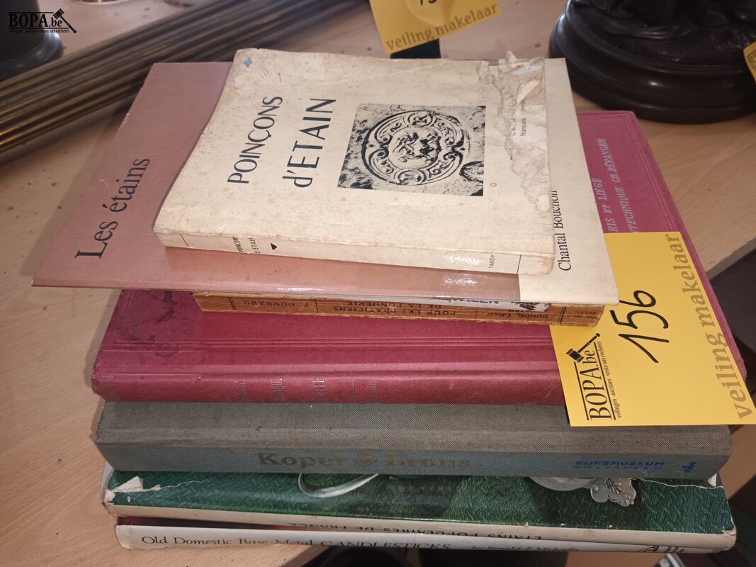 Boeken over tin. 8 stuks – foto 2 – kavel bij BOPA Auctions, Ieper