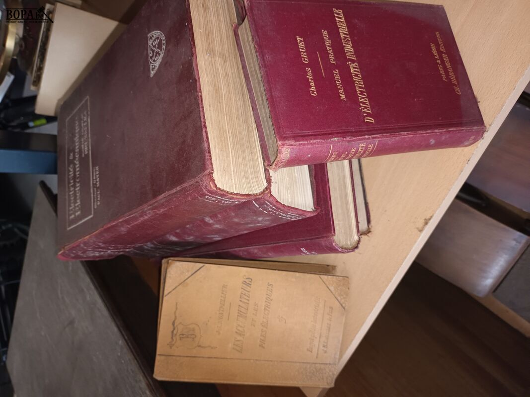 Oude boeken over elektriciteit. 8 stuks – foto 3 – kavel bij BOPA Auctions, Ieper