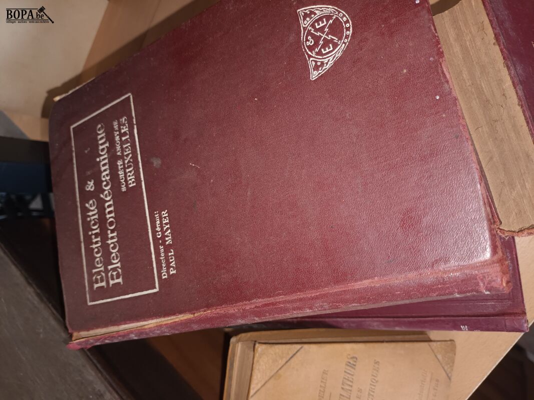 Oude boeken over elektriciteit. 8 stuks – foto 4 – kavel bij BOPA Auctions, Ieper