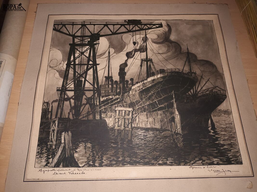Oude tekeningen. 2 stuks – foto 3 – kavel bij BOPA Auctions, Ieper