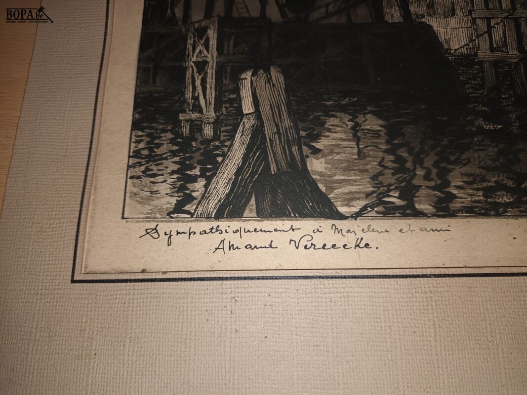 Oude tekeningen. 2 stuks – foto 4 – kavel bij BOPA Auctions, Ieper