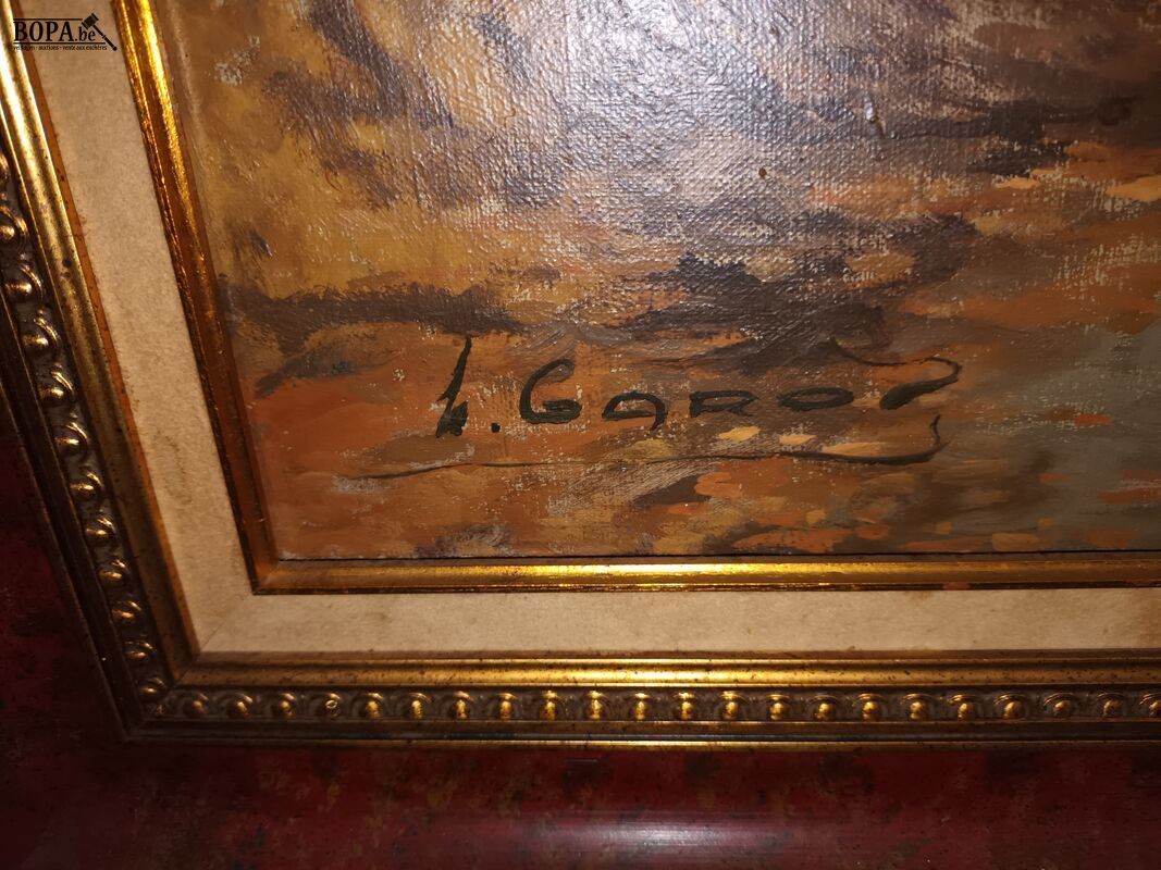 Schilderij bos aan waterkant – foto 4 – kavel bij BOPA Auctions, Ieper