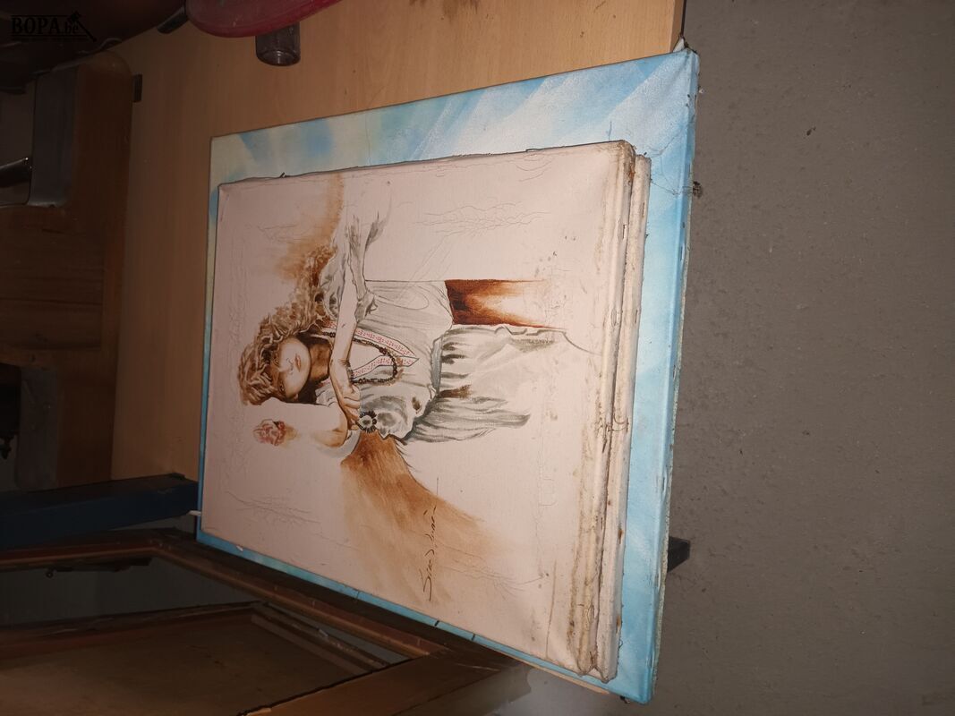 Schilderij op doek. 3 stuks – foto 6 – kavel bij BOPA Auctions, Ieper