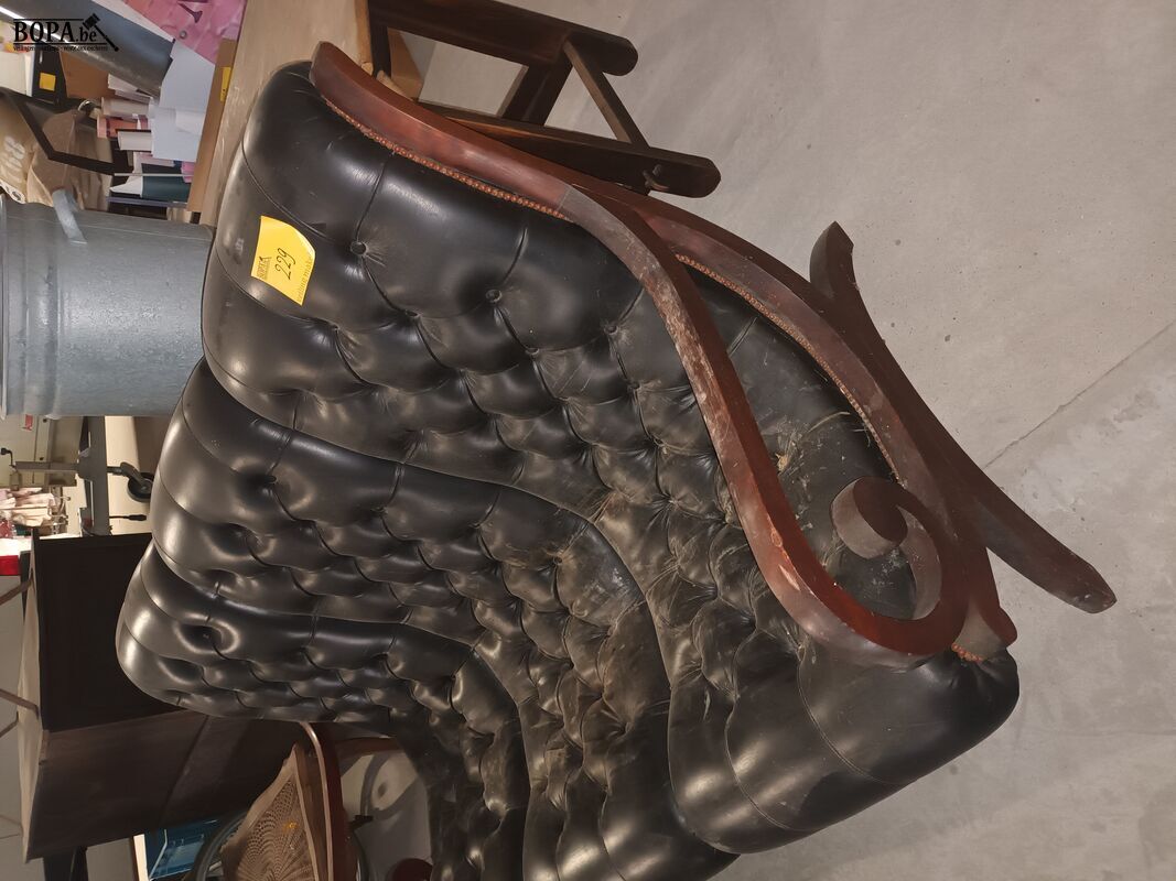 Vintage 3-zitsbank – foto 3 – kavel bij BOPA Auctions, Ieper