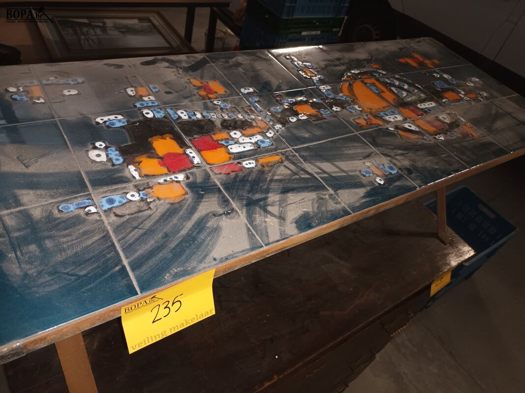 Vintage tafel met tegels Adri – foto 6 – kavel bij BOPA Auctions, Ieper