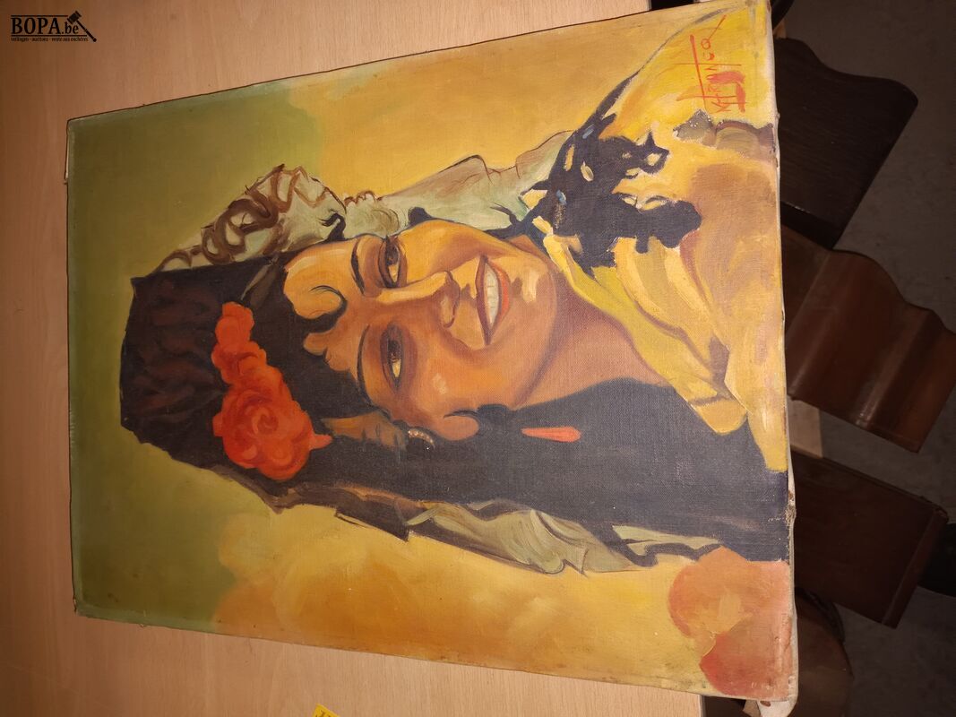 Schilderij op doek. 4 stuks – foto 3 – kavel bij BOPA Auctions, Ieper