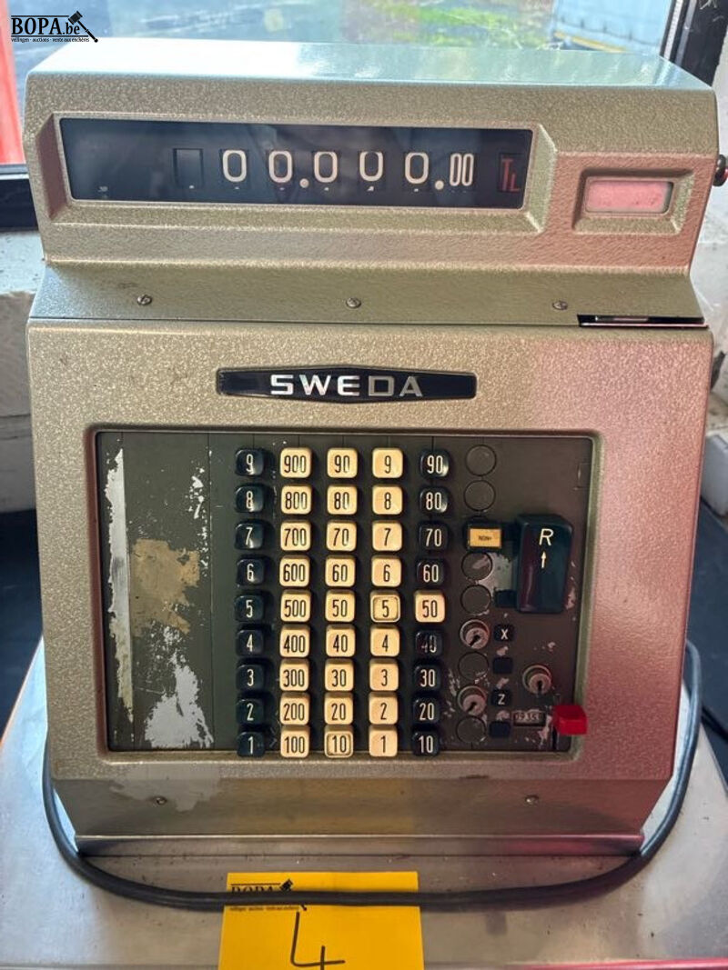 Vintage kassasysteem SWEDA – foto 5 – kavel bij BOPA Auctions, Oekene