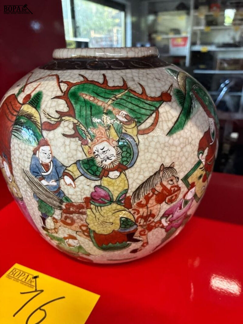Geglazuurde chinese pot – foto 2 – kavel bij BOPA Auctions, Oekene