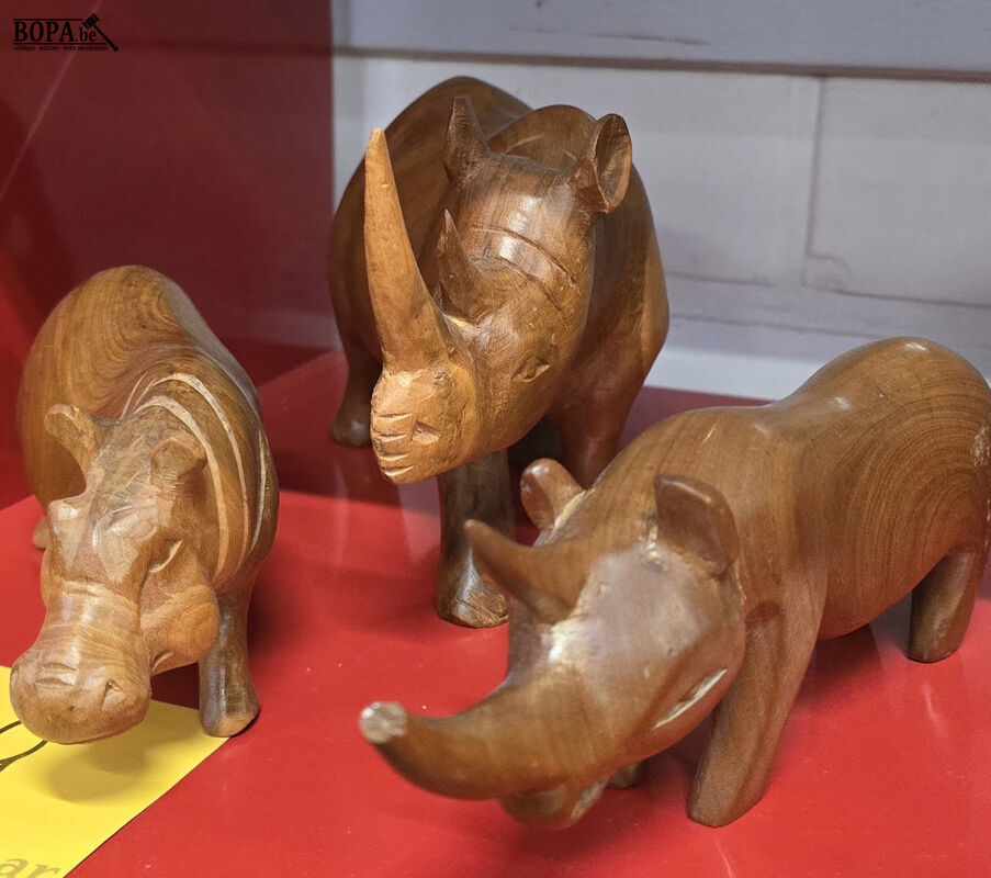 Houten dierenbeeldjes - 3 stuks – foto 4 – kavel bij BOPA Auctions, Oekene