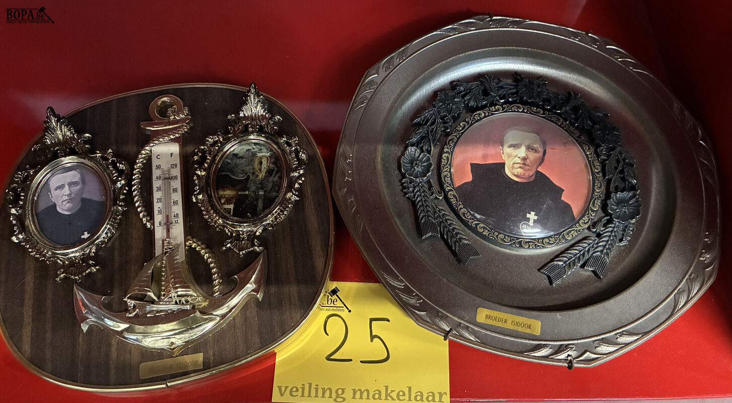 Vintage wanddecoratie broeder Isidoor – foto 2 – kavel bij BOPA Auctions, Oekene
