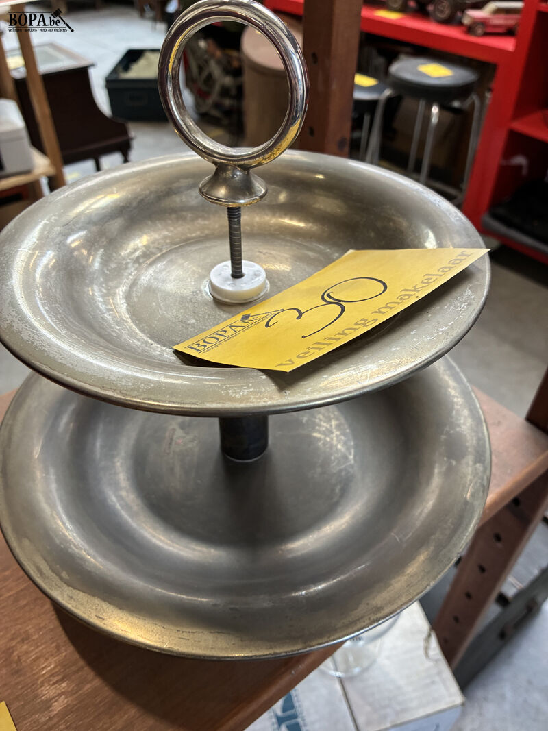 Vintage verzilverde etagère – foto 2 – kavel bij BOPA Auctions, Oekene