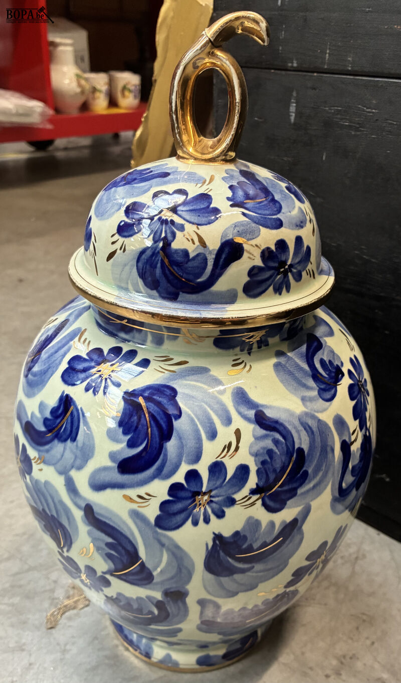 Vintage Hubert Bequet Quaregnon dekselvaas – foto 2 – kavel bij BOPA Auctions, Oekene